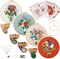 Embroidery Starters Kit with Pattern for Beginners, 4 Pack Cross Stitch Kits, 2 Wooden Embroidery Hoops,Scissors,Needles and Color Threads,Needlepoint Kit for Adults